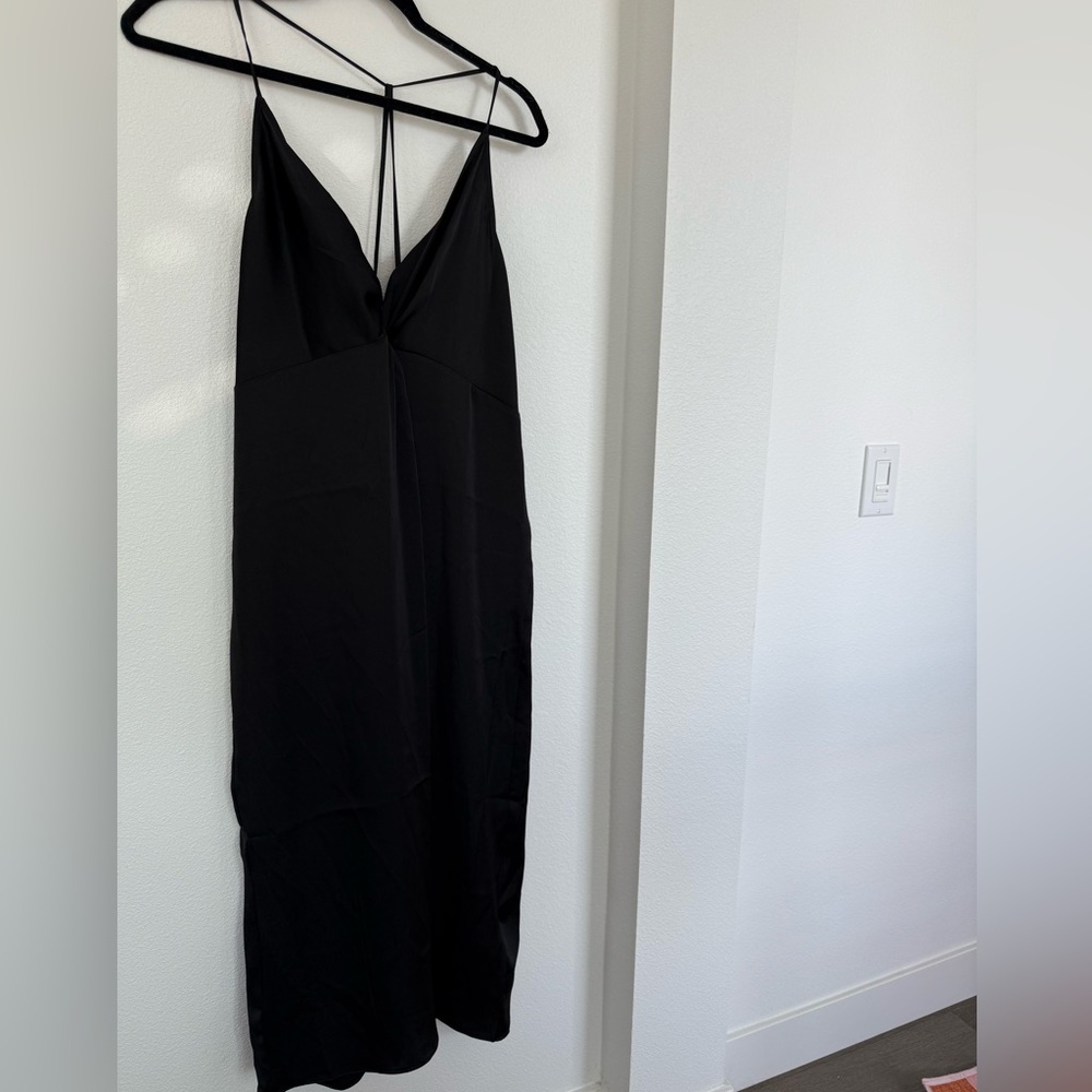 Express Elegant Black Strappy Dress